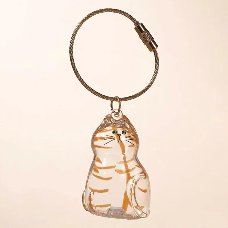 Cat Hair Storage Box Keychain