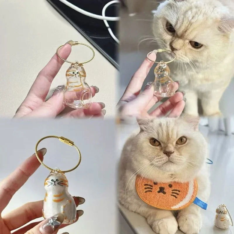 Cat Hair Storage Box Keychain
