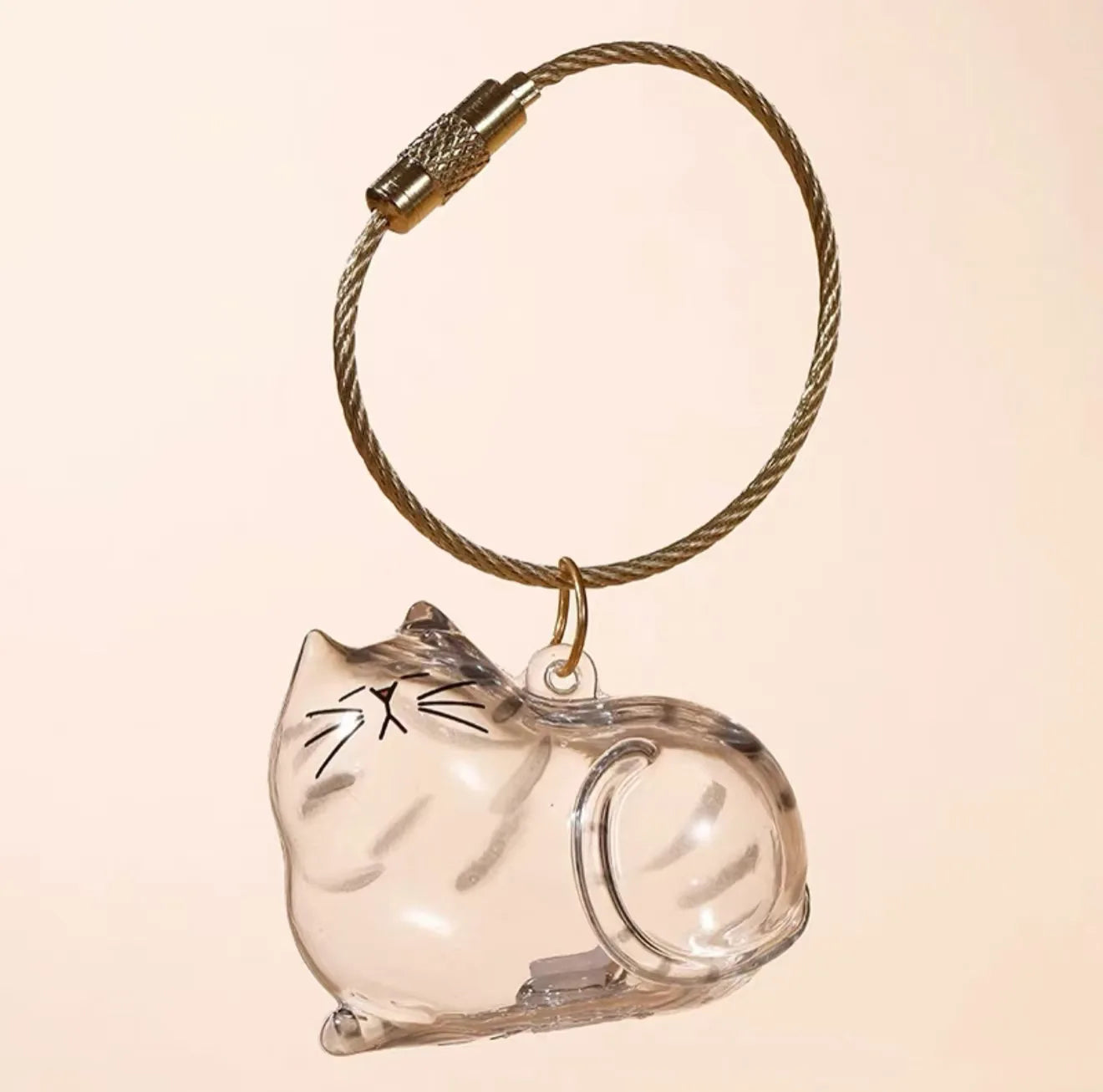 Cat Hair Storage Box Keychain