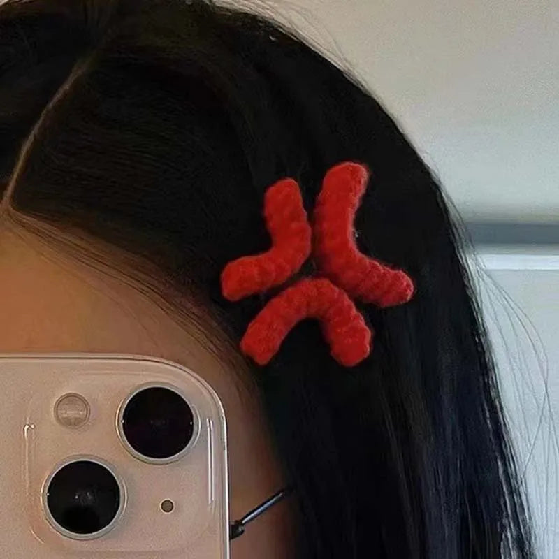 Funny Angry Hair Clip