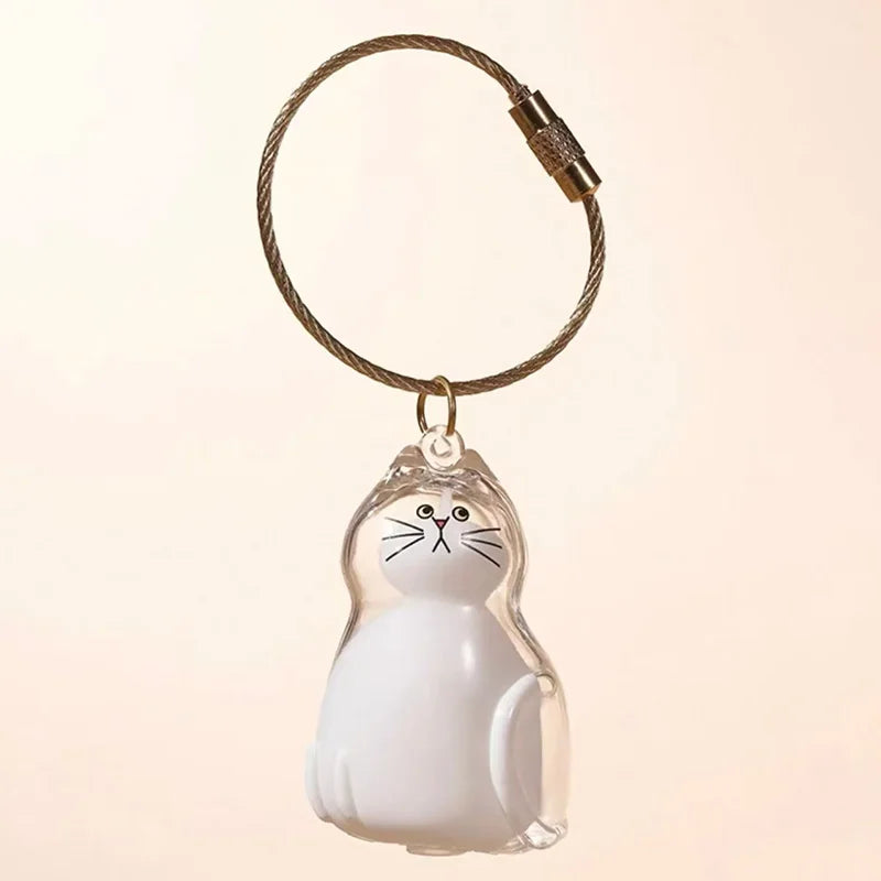 Cat Hair Storage Box Keychain