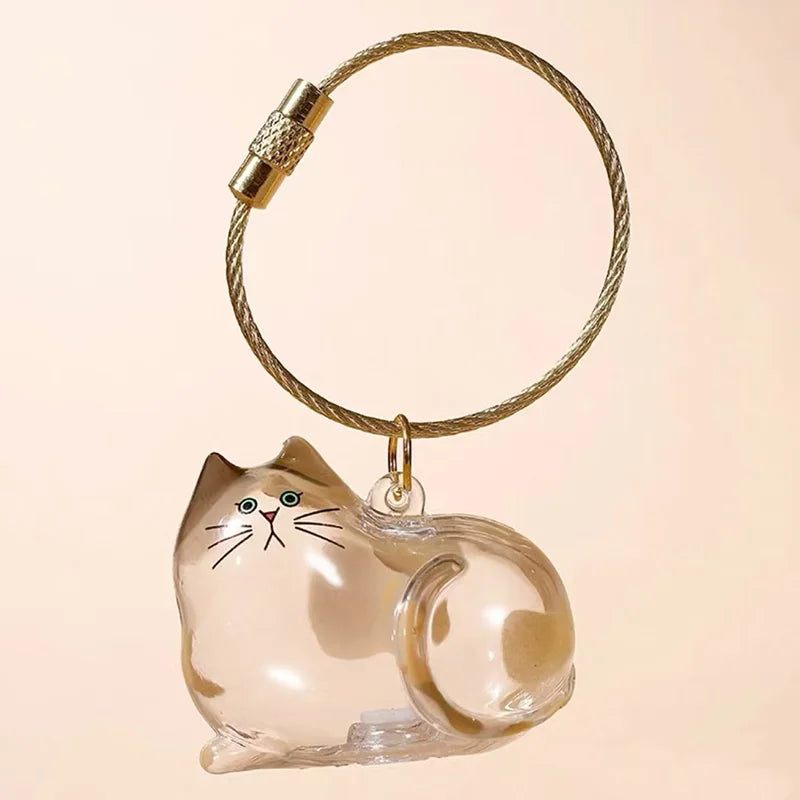 Cat Hair Storage Box Keychain