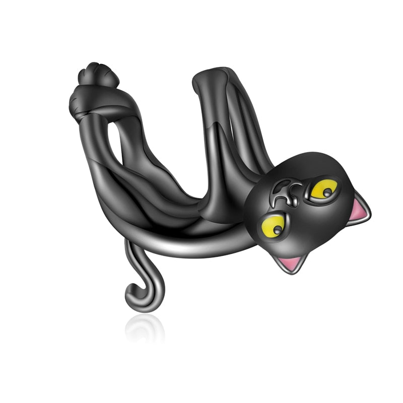 925 Black Cat Pet Pendant