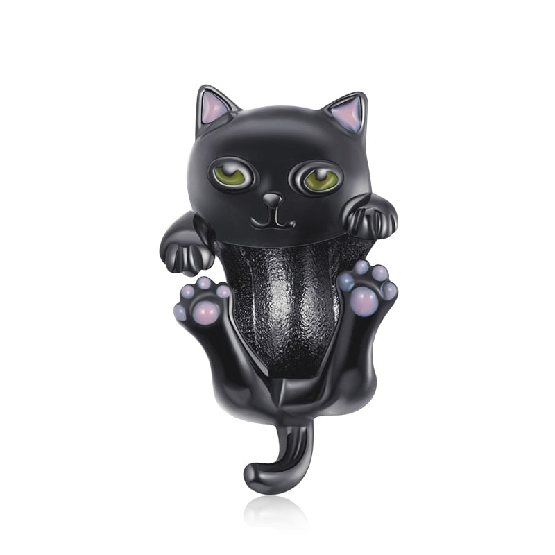 925 Black Cat Pet Pendant