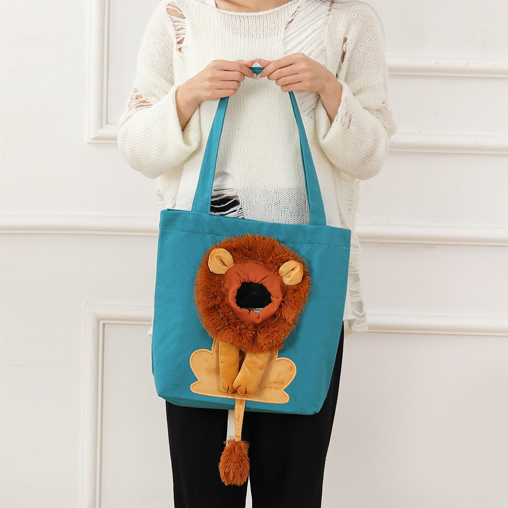 lion pet bag