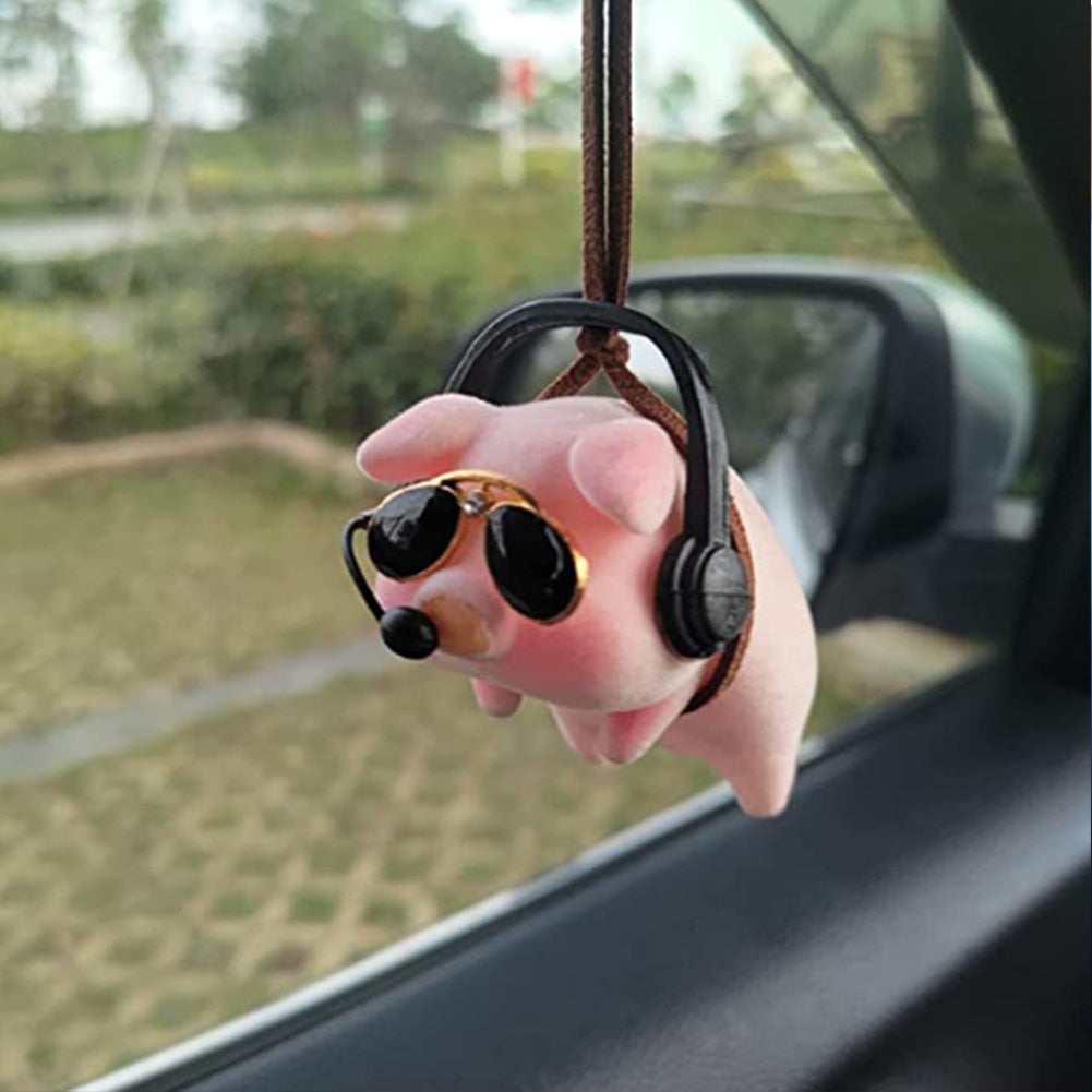 Swing Pig Car Pendant