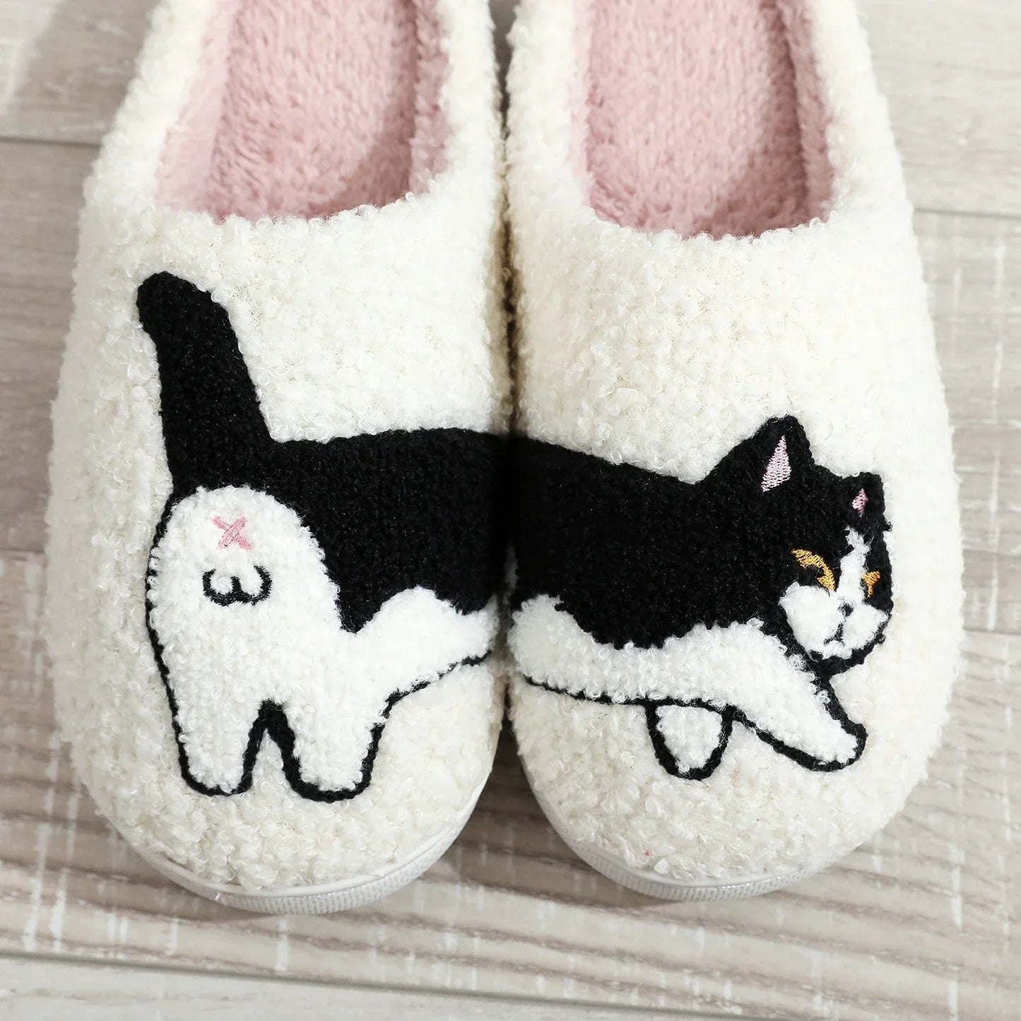 Pattern Cat Warm Non-slip Indoor Slippers