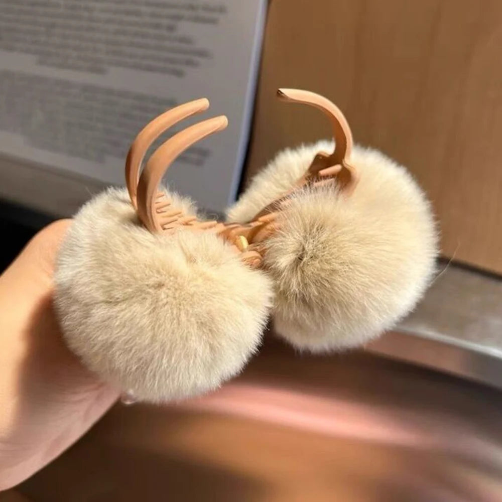 Cute Plush Hair Clip