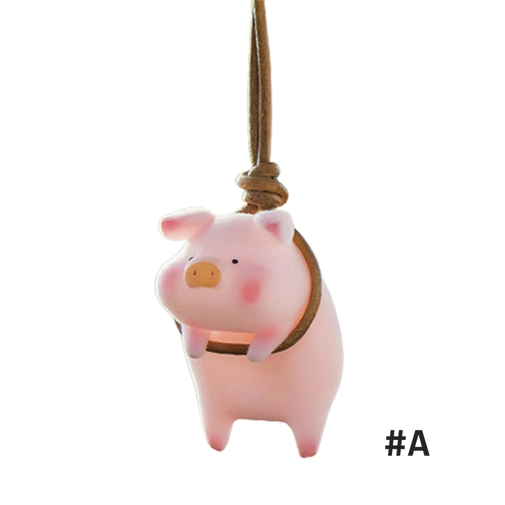 Swing Pig Car Pendant