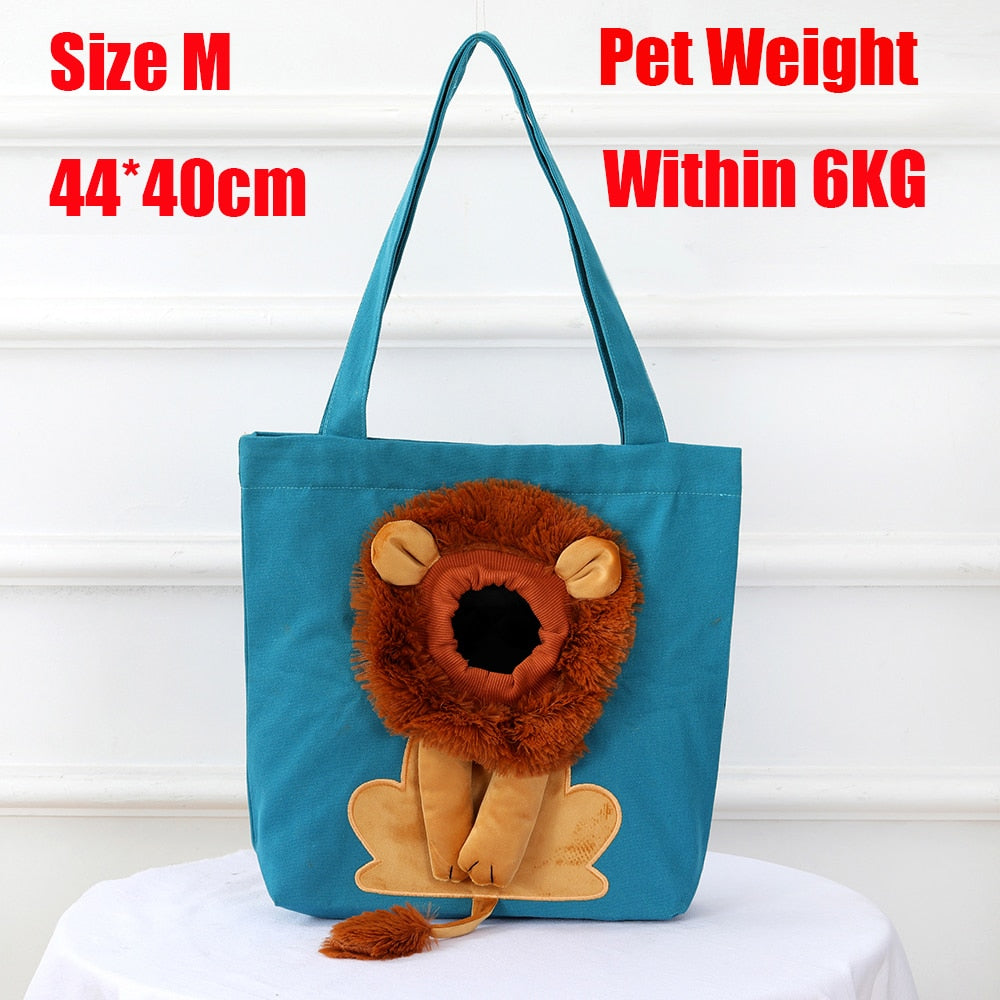 lion pet bag