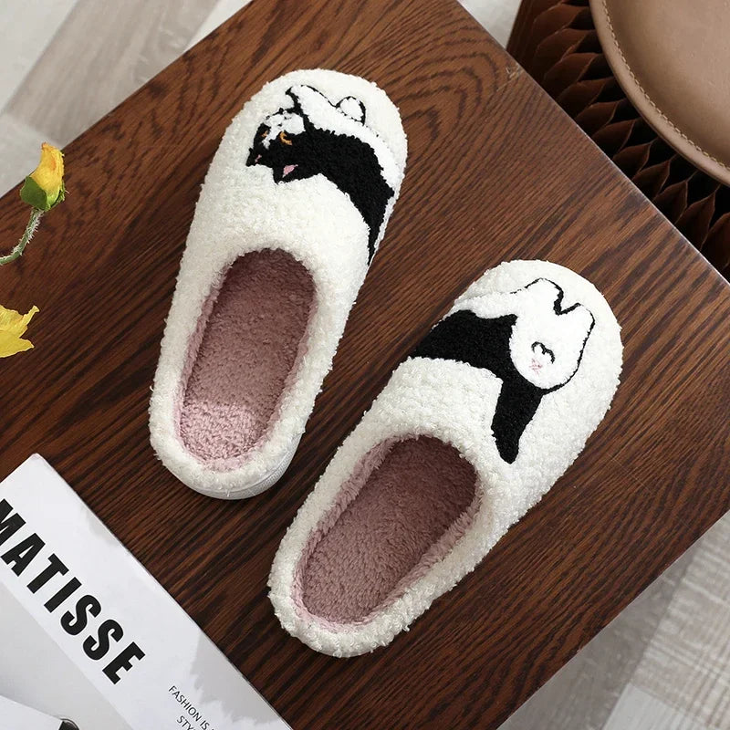 Pattern Cat Warm Non-slip Indoor Slippers