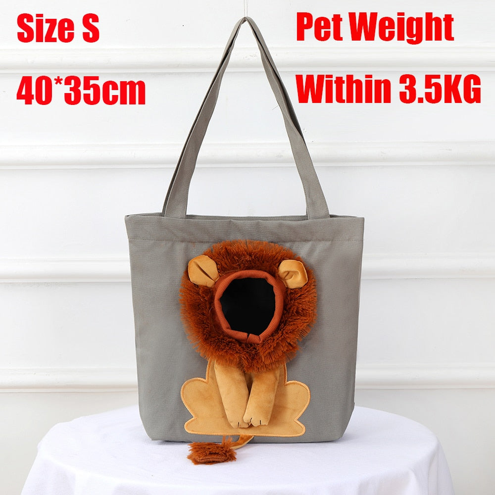 lion pet bag