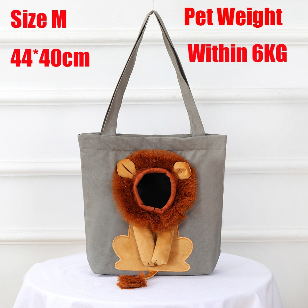 lion pet bag