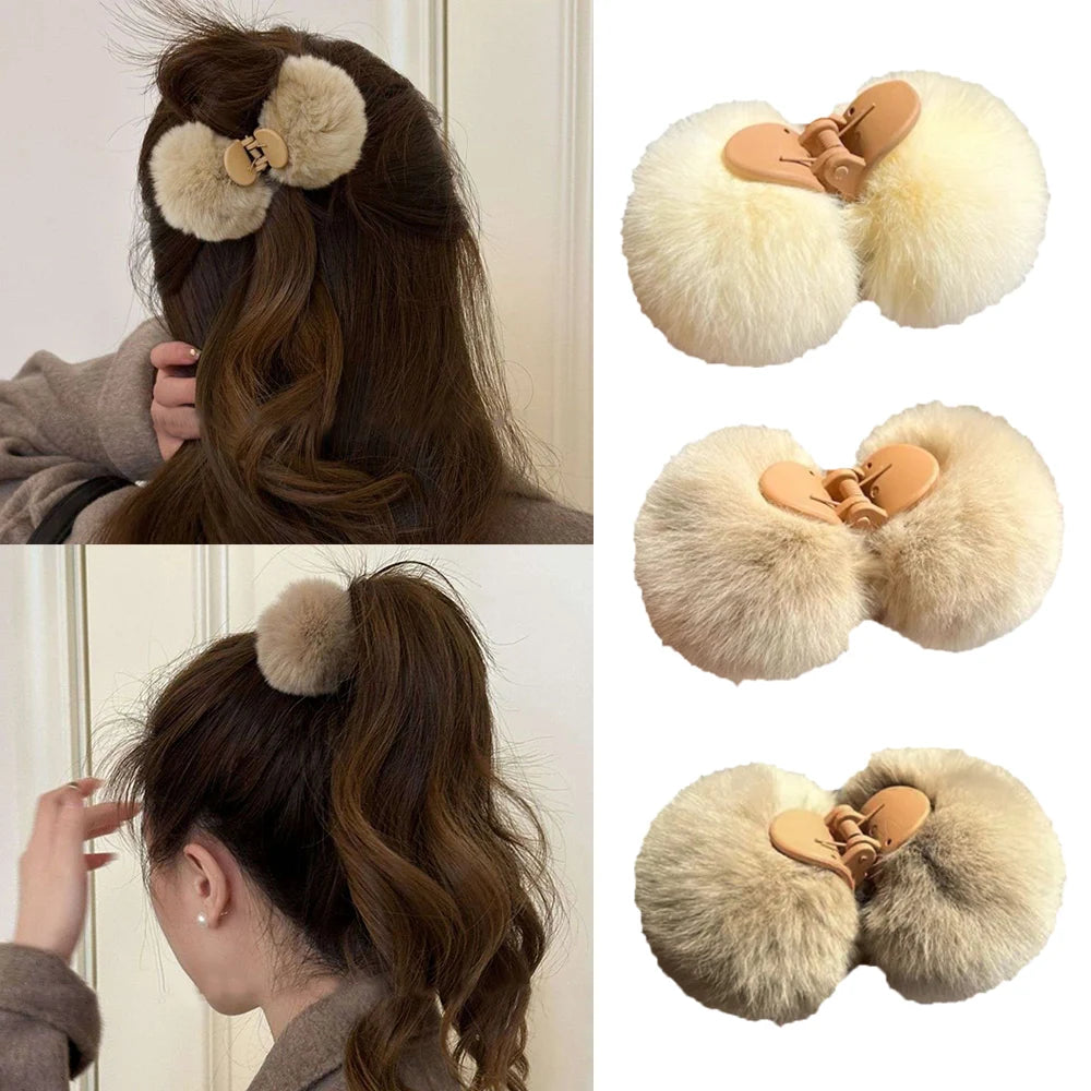 Cute Plush Hair Clip