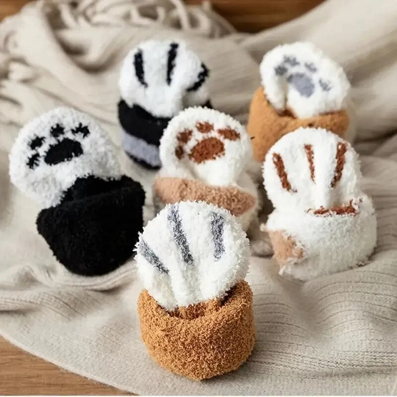 2PC cat claw socks