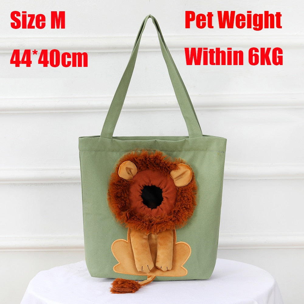 lion pet bag