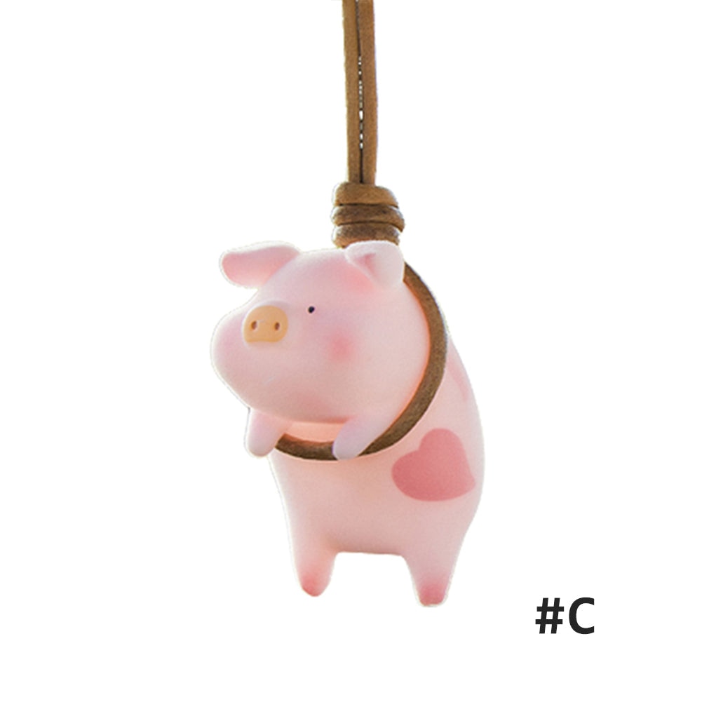 Swing Pig Car Pendant