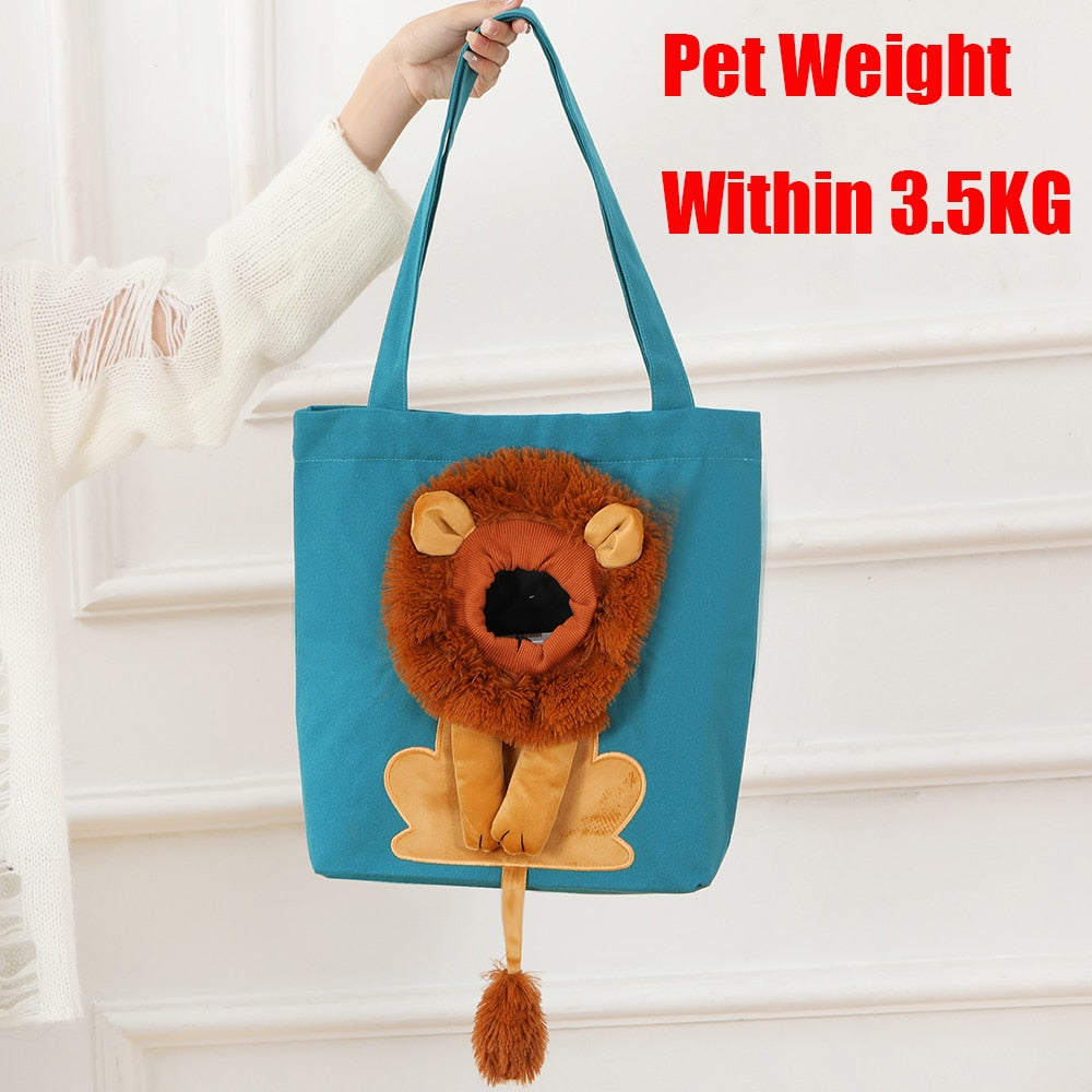 lion pet bag