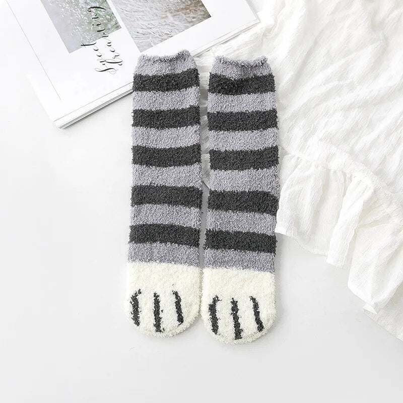 2PC cat claw socks