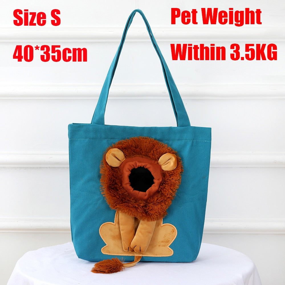 lion pet bag