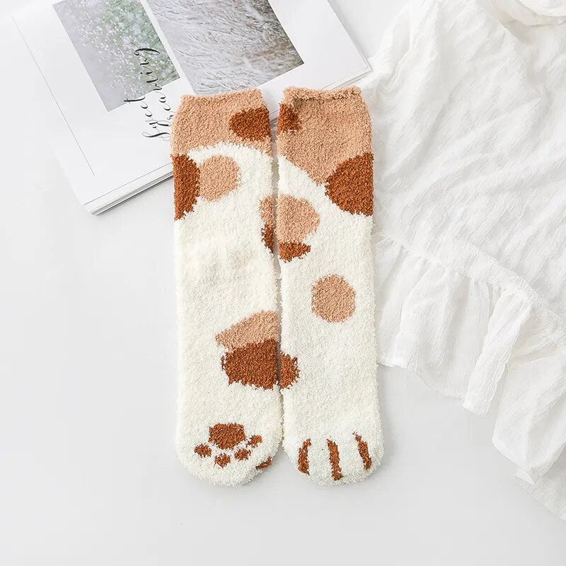 2PC cat claw socks