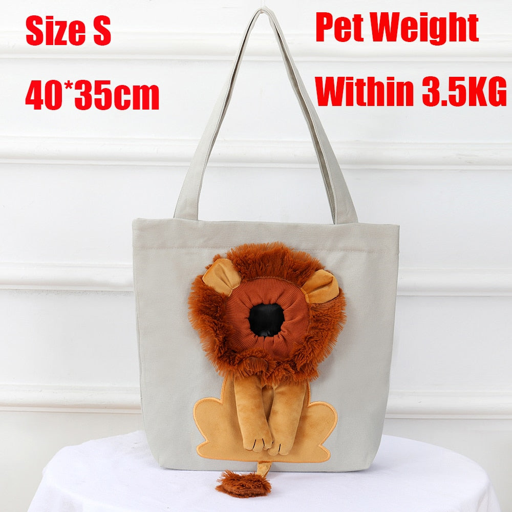 lion pet bag