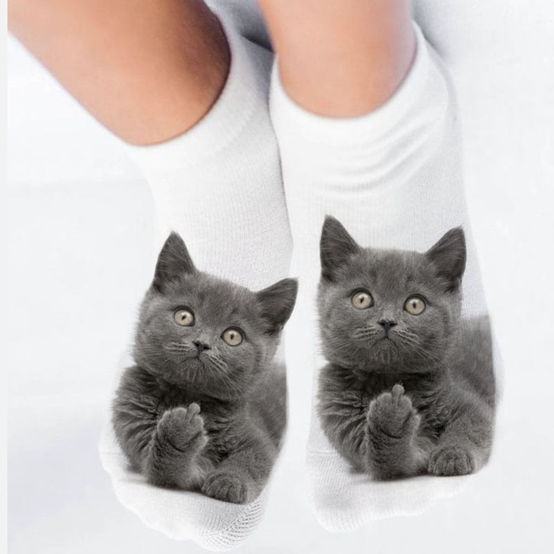 Cat Short Sock