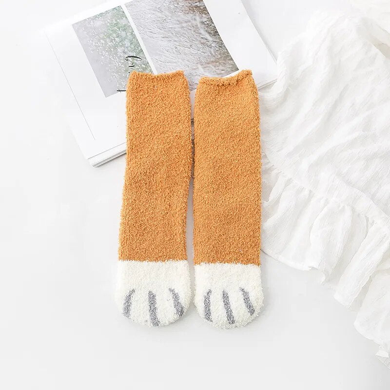 2PC cat claw socks