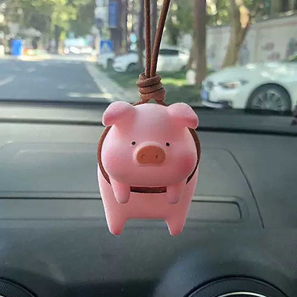 Swing Pig Car Pendant