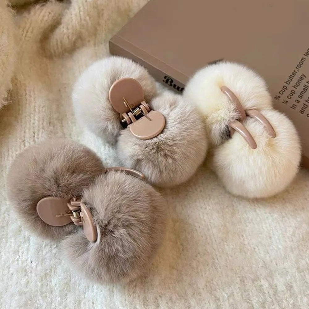 Cute Plush Hair Clip