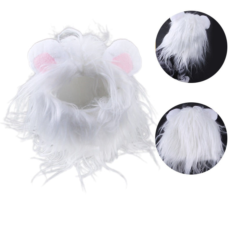 1pc Lion Head Design Pet Headwear