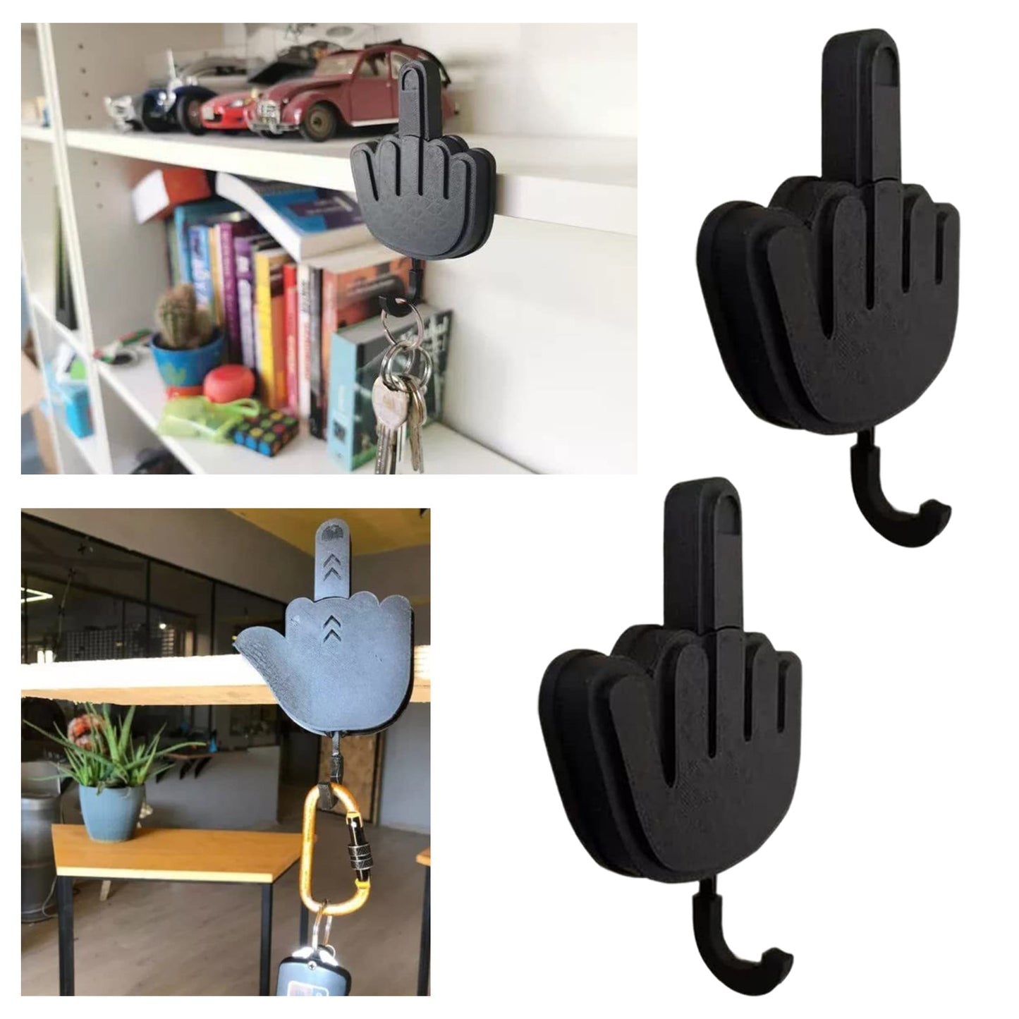 Middle Finger Hook Key Holder