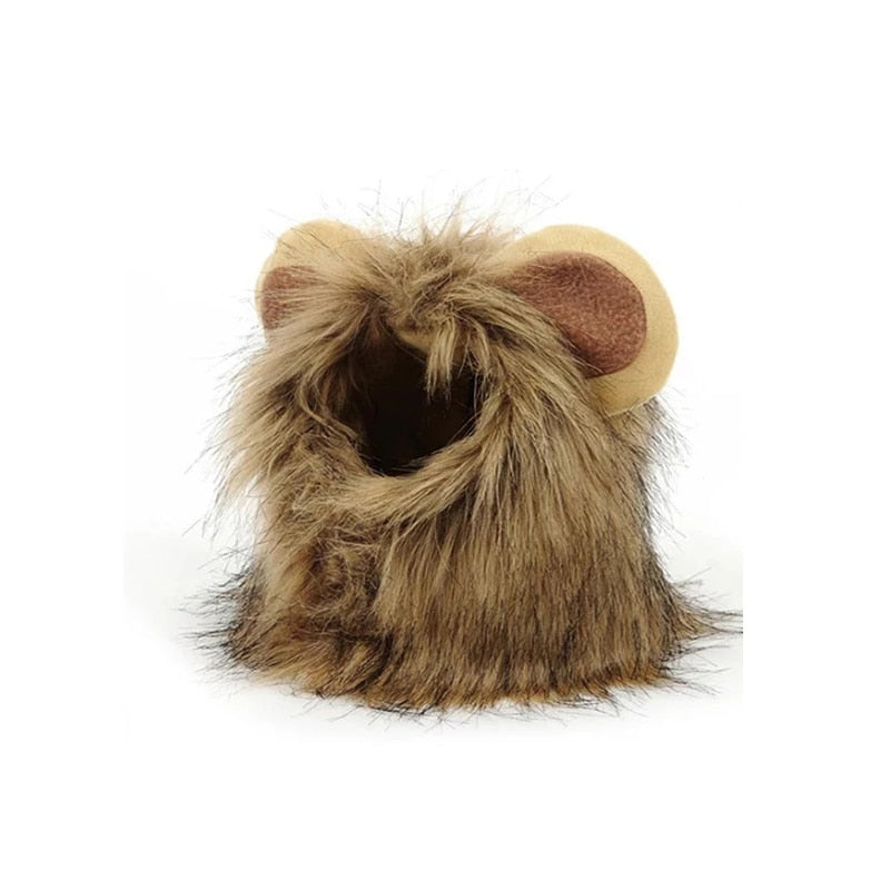 1pc Lion Head Design Pet Headwear