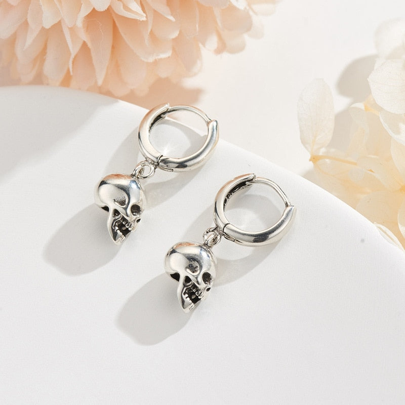 skull drop Earring