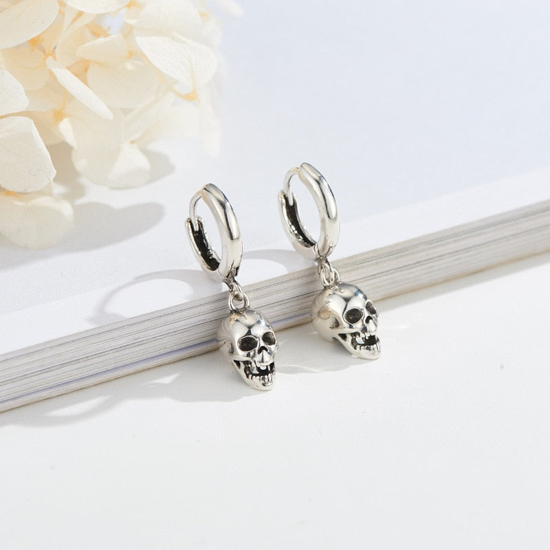 skull drop Earring