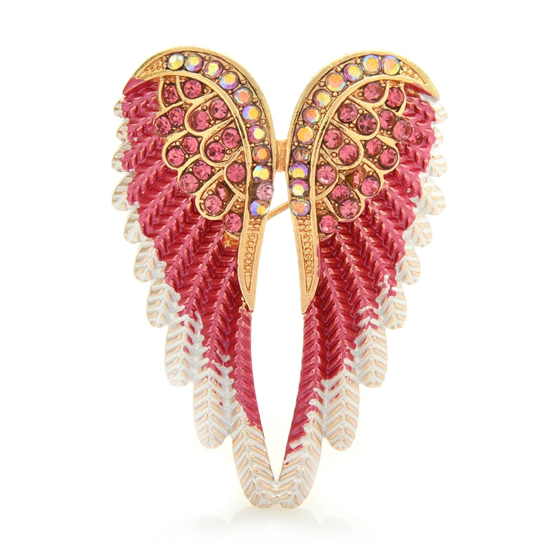 Classic Rhinestone Angel Wings