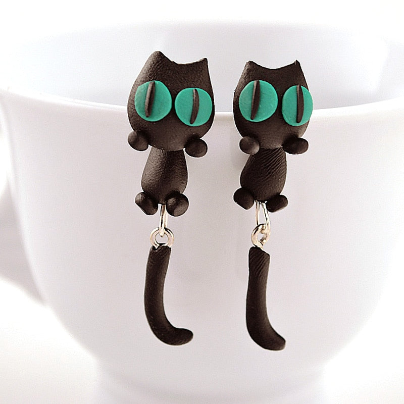 Cat Stud Earring