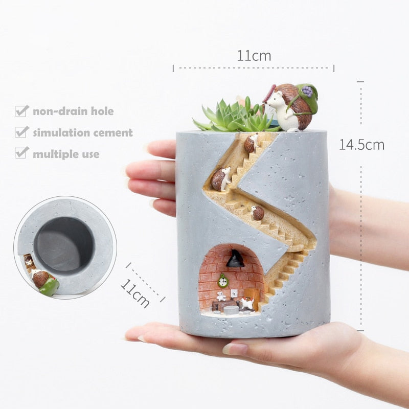 Creative Animal Resin Flower Pot