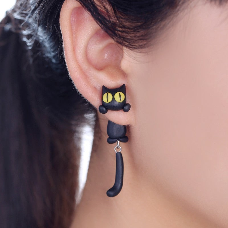 Cat Stud Earring