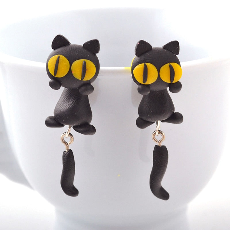 Cat Stud Earring