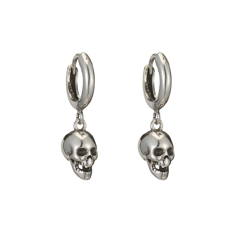 skull drop Earring