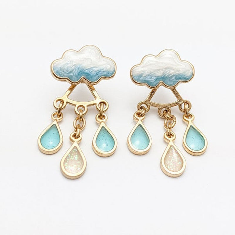 Rain Drop Dangle Earrings