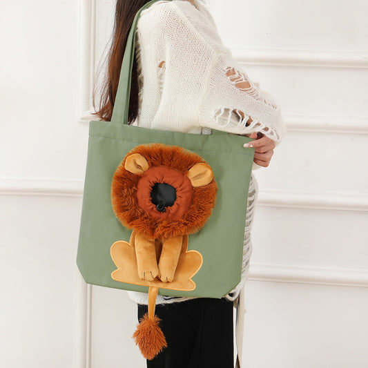 lion pet bag