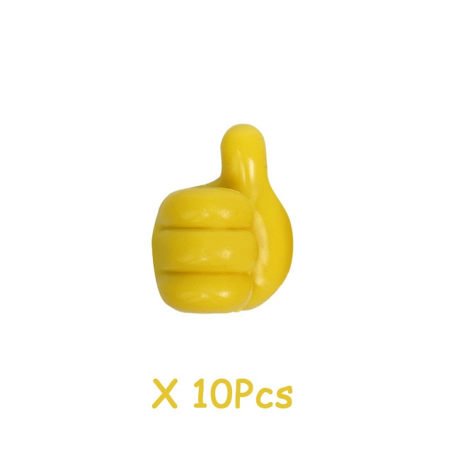 10Pcs Silicone Thumb Wall Hook