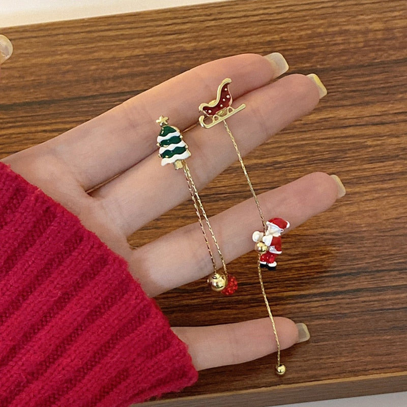 Santa Claus Dangle Earrings