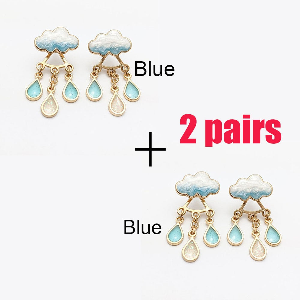 Rain Drop Dangle Earrings