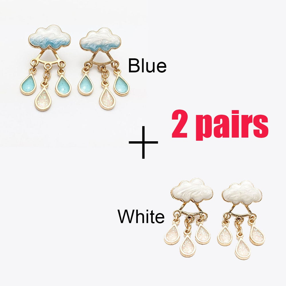 Rain Drop Dangle Earrings