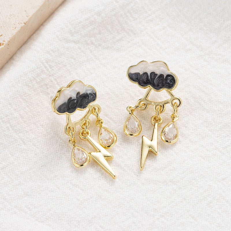 Rain Drop Dangle Earrings