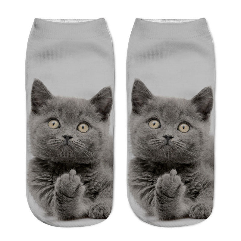 Cat Short Sock