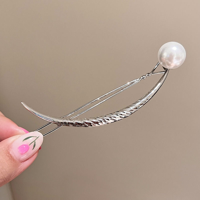 Metal  Pearl Hair Clips